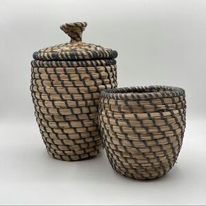 Set of Handmade Woven Baskets
